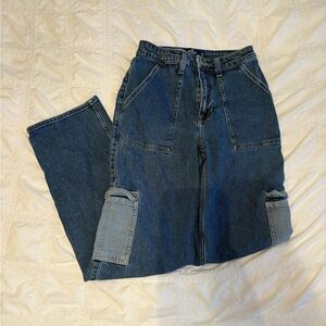 Hollister Dark Blue Straight Leg Jeans